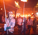 Parading through the streets
